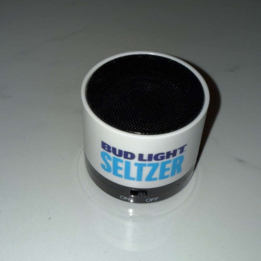 budlight seltzer mini portable speaker
